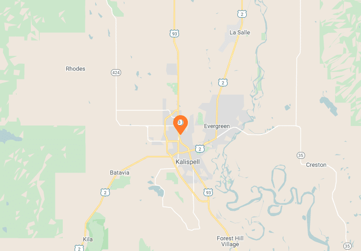 glacier location map